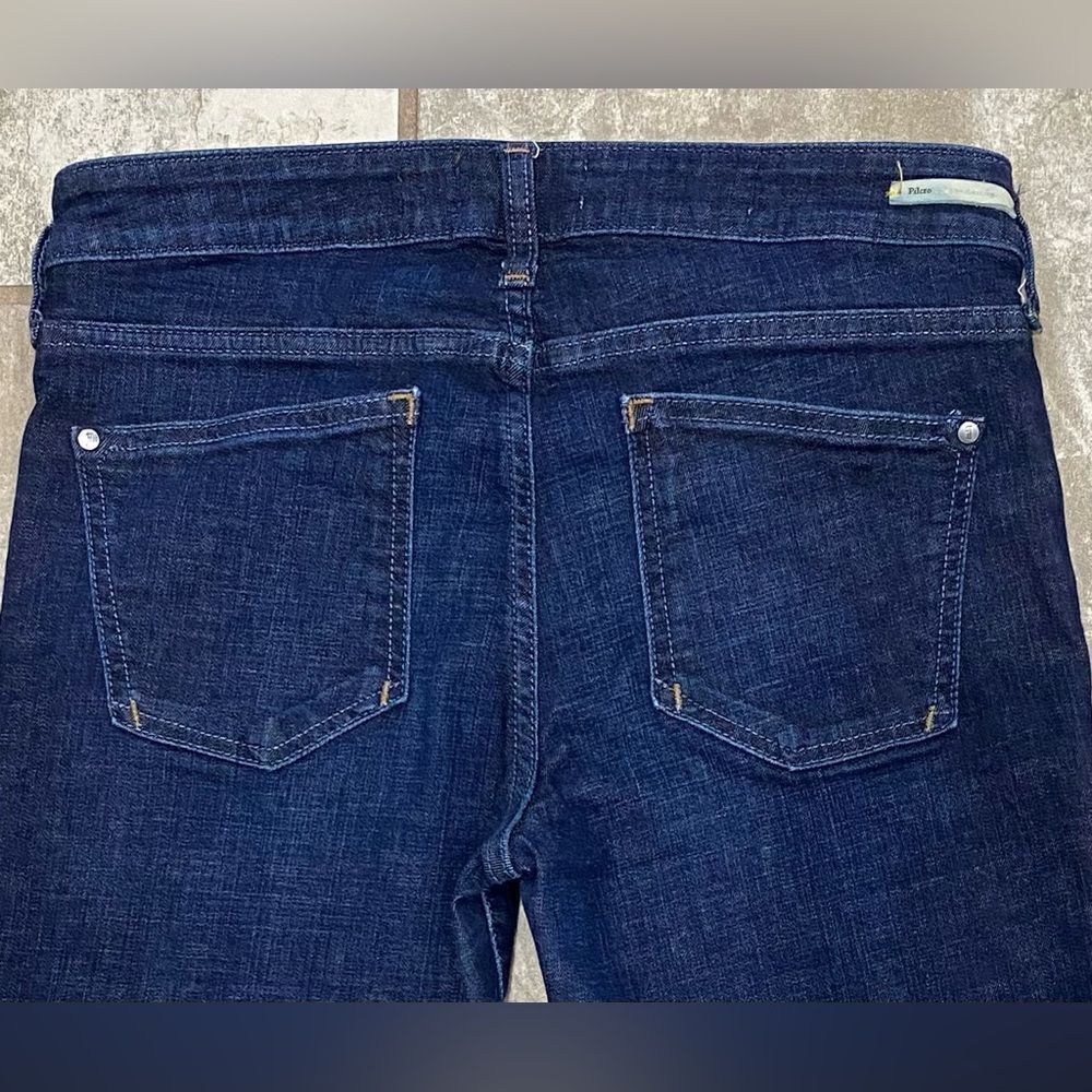 Pilcro Anthropologie Fit/S.TE.T Dark Blue Wash Denim Jeans 29x31 LNWO Tags - Picture 7 of 12